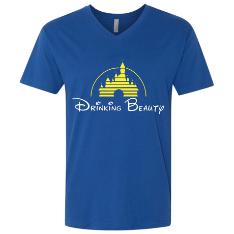 T-Shirts Royal / X-Small Drinking Beauty Men's Premium V-Neck