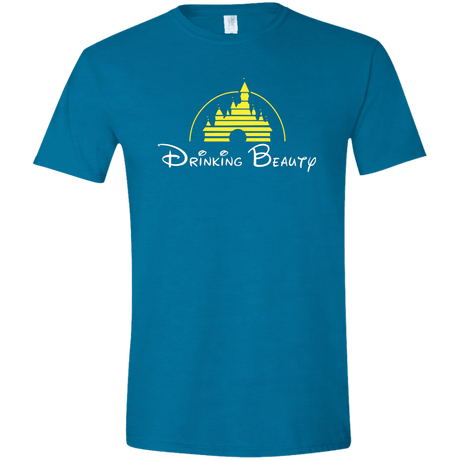 T-Shirts Antique Sapphire / S Drinking Beauty Men's Semi-Fitted Softstyle