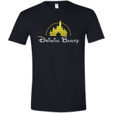 T-Shirts Black / X-Small Drinking Beauty Men's Semi-Fitted Softstyle