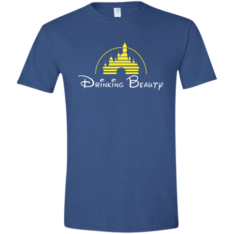 T-Shirts Heather Royal / X-Small Drinking Beauty Men's Semi-Fitted Softstyle