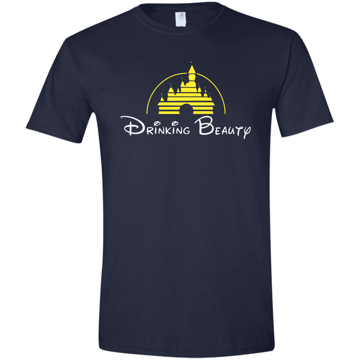 T-Shirts Navy / X-Small Drinking Beauty Men's Semi-Fitted Softstyle