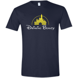T-Shirts Navy / X-Small Drinking Beauty Men's Semi-Fitted Softstyle
