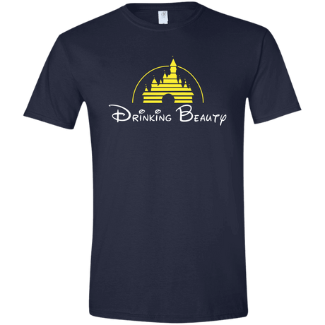 T-Shirts Navy / X-Small Drinking Beauty Men's Semi-Fitted Softstyle
