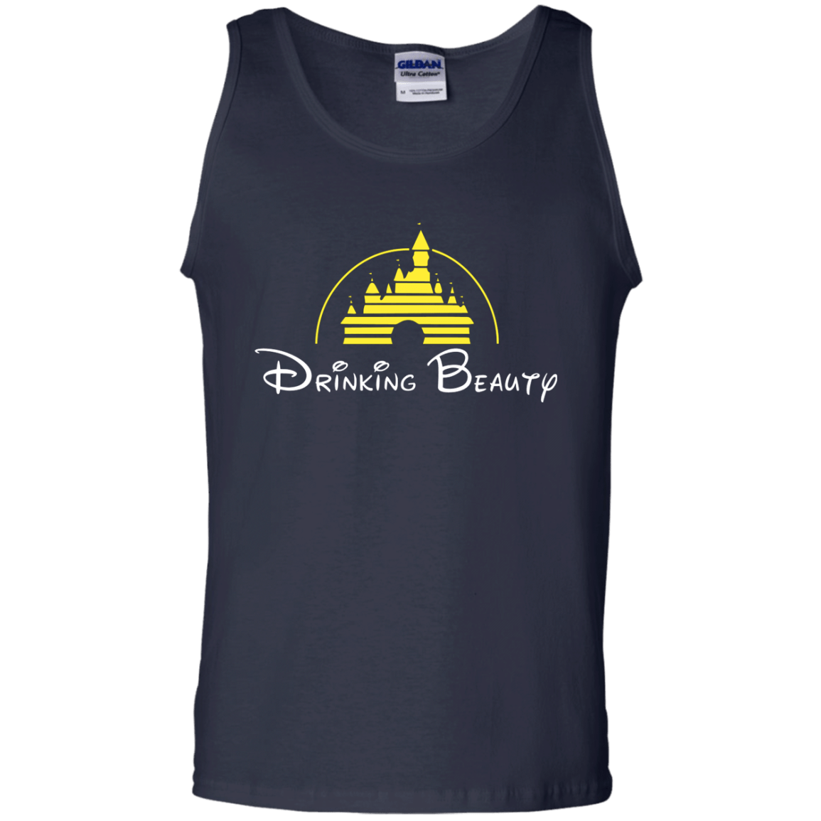 T-Shirts Navy / S Drinking Beauty Men's Tank Top