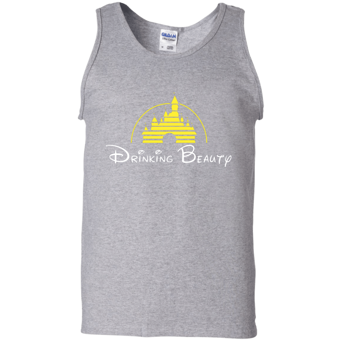 T-Shirts Sport Grey / S Drinking Beauty Men's Tank Top