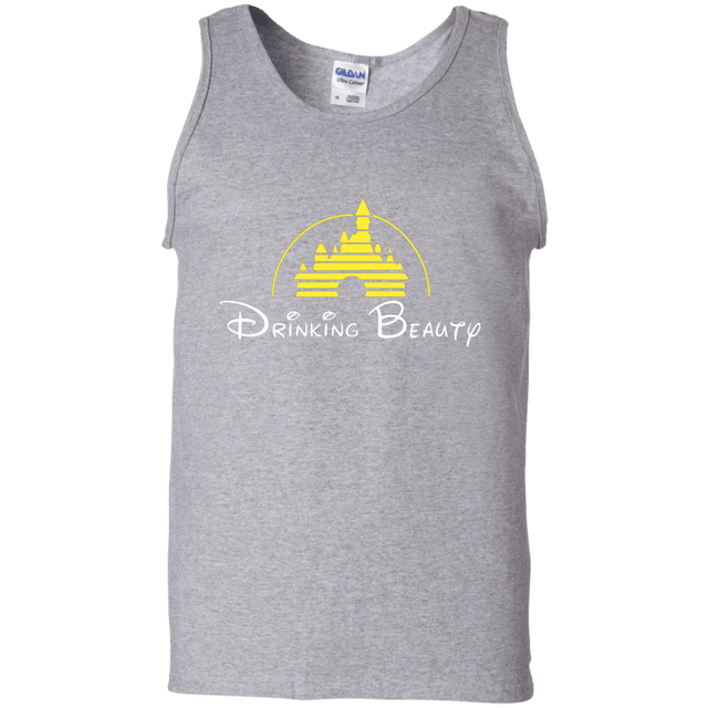 T-Shirts Sport Grey / S Drinking Beauty Men's Tank Top