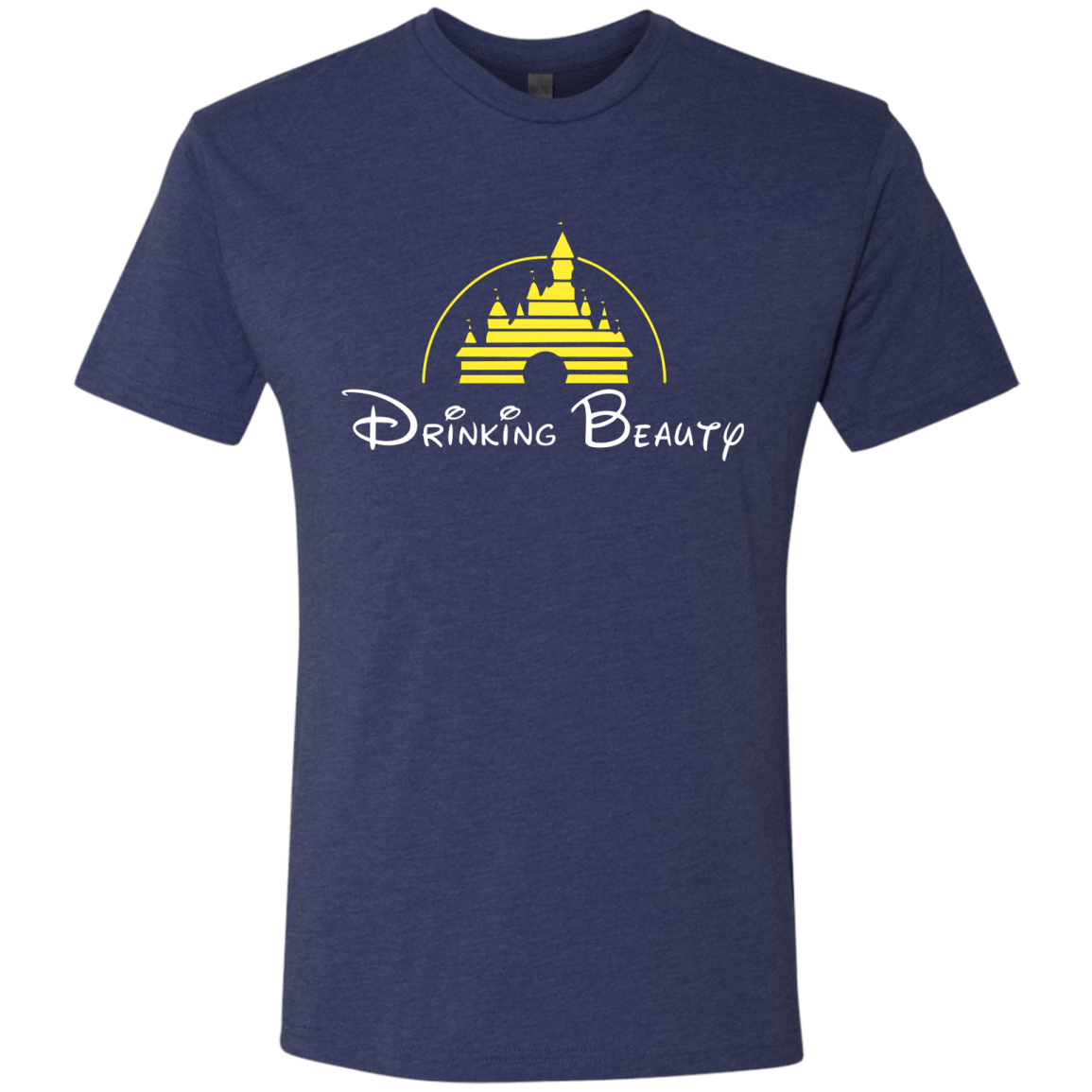 T-Shirts Vintage Navy / S Drinking Beauty Men's Triblend T-Shirt