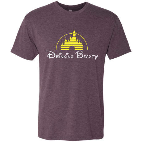 T-Shirts Vintage Purple / S Drinking Beauty Men's Triblend T-Shirt