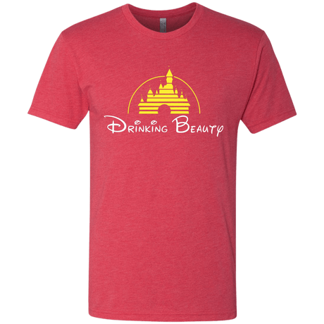 T-Shirts Vintage Red / S Drinking Beauty Men's Triblend T-Shirt