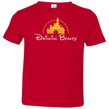 T-Shirts Red / 2T Drinking Beauty Toddler Premium T-Shirt