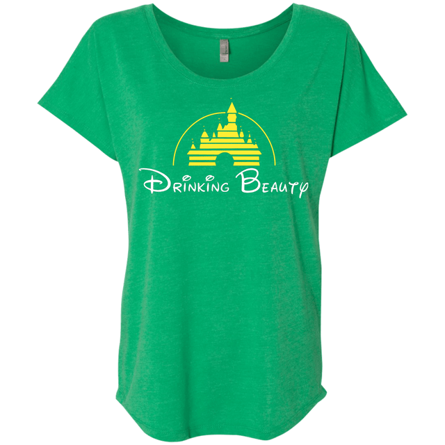 T-Shirts Envy / X-Small Drinking Beauty Triblend Dolman Sleeve