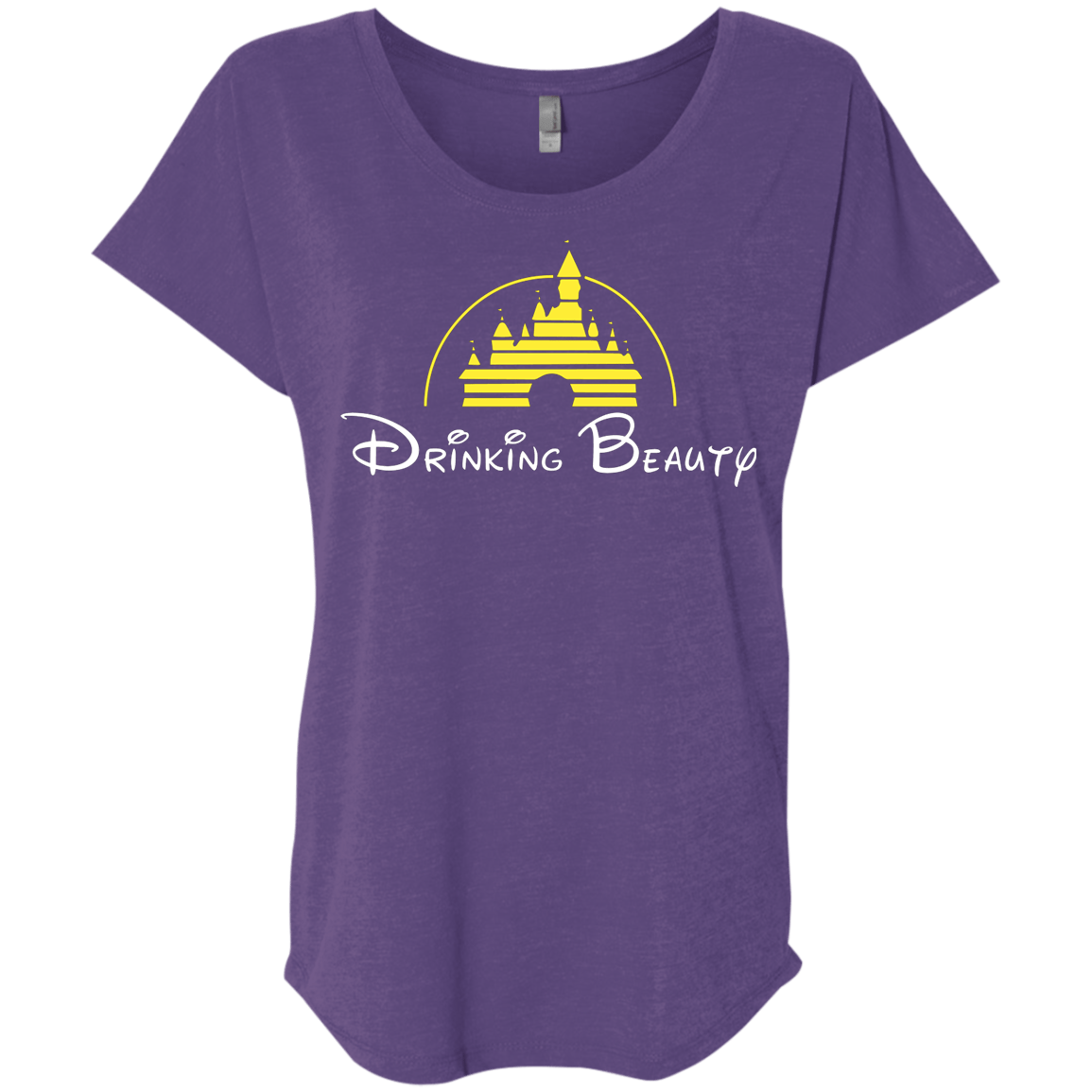 T-Shirts Purple Rush / X-Small Drinking Beauty Triblend Dolman Sleeve