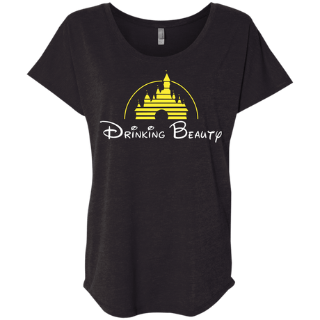 T-Shirts Vintage Black / X-Small Drinking Beauty Triblend Dolman Sleeve