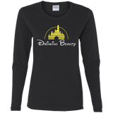 T-Shirts Black / S Drinking Beauty Women's Long Sleeve T-Shirt
