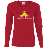 T-Shirts Red / S Drinking Beauty Women's Long Sleeve T-Shirt