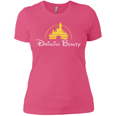T-Shirts Hot Pink / X-Small Drinking Beauty Women's Premium T-Shirt