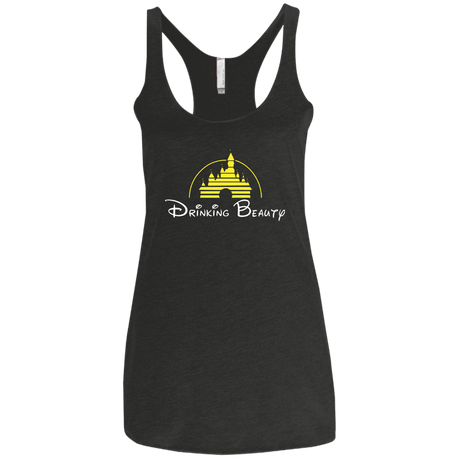 T-Shirts Vintage Black / X-Small Drinking Beauty Women's Triblend Racerback Tank