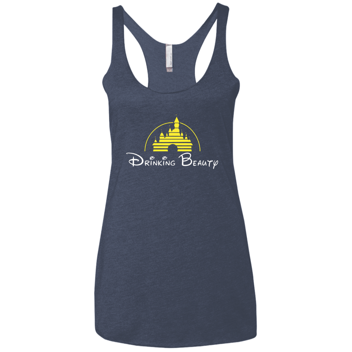 T-Shirts Vintage Navy / X-Small Drinking Beauty Women's Triblend Racerback Tank