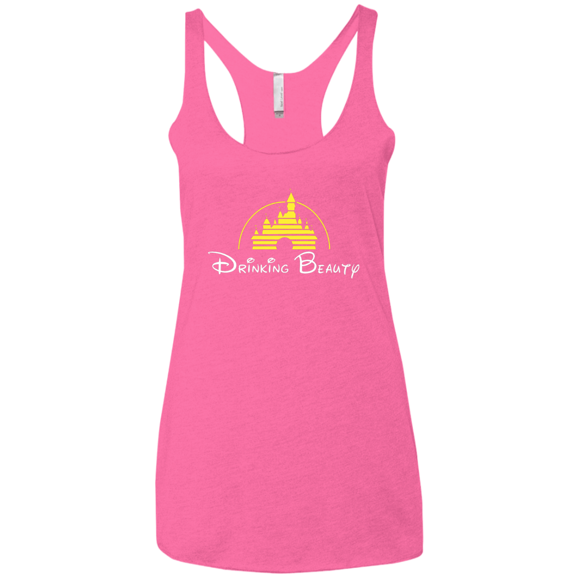 T-Shirts Vintage Pink / X-Small Drinking Beauty Women's Triblend Racerback Tank