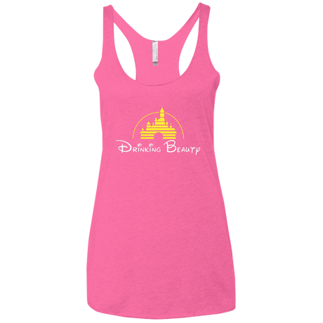 T-Shirts Vintage Pink / X-Small Drinking Beauty Women's Triblend Racerback Tank