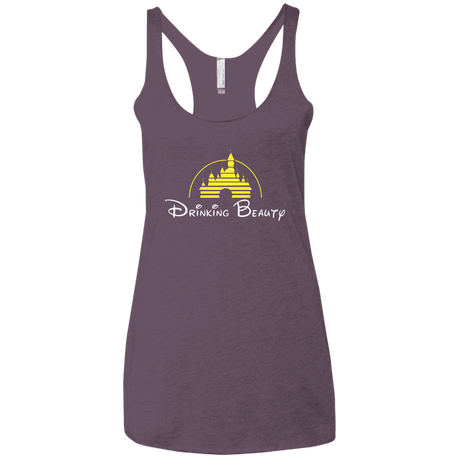 T-Shirts Vintage Purple / X-Small Drinking Beauty Women's Triblend Racerback Tank