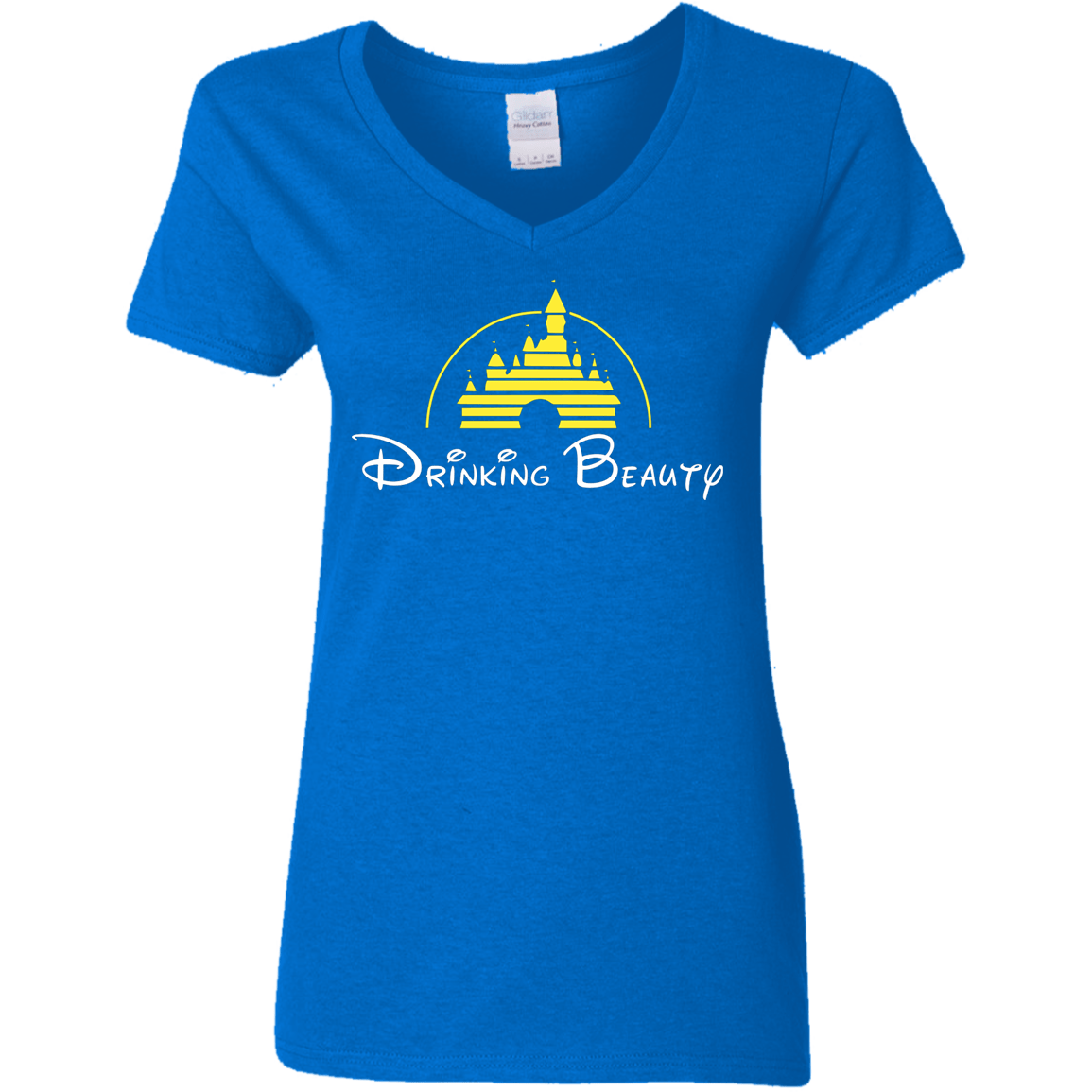 T-Shirts Royal / S Drinking Beauty Women's V-Neck T-Shirt