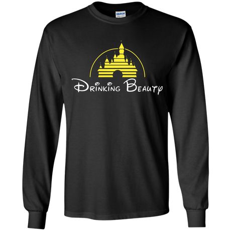 T-Shirts Black / YS Drinking Beauty Youth Long Sleeve T-Shirt