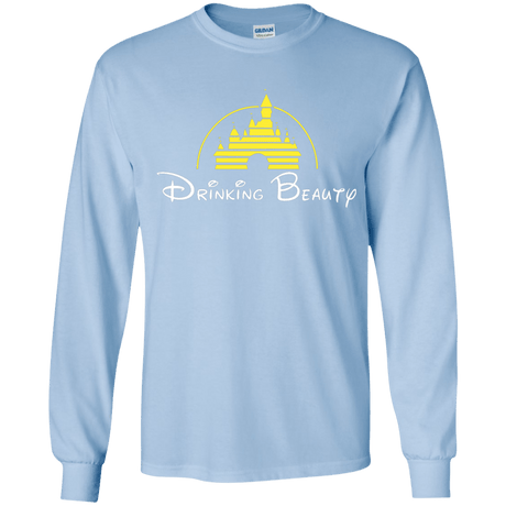 T-Shirts Light Blue / YS Drinking Beauty Youth Long Sleeve T-Shirt