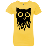 T-Shirts Vibrant Yellow / YXS Dripping Owl Girls Premium T-Shirt