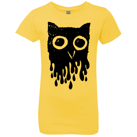 T-Shirts Vibrant Yellow / YXS Dripping Owl Girls Premium T-Shirt