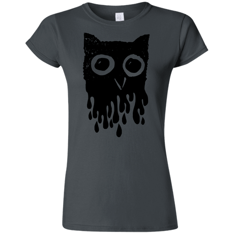 T-Shirts Charcoal / S Dripping Owl Junior Slimmer-Fit T-Shirt