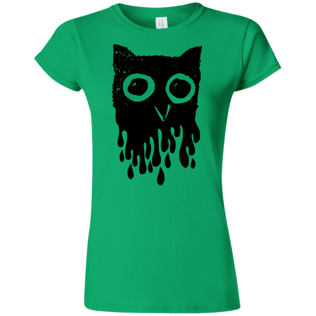 T-Shirts Irish Green / S Dripping Owl Junior Slimmer-Fit T-Shirt