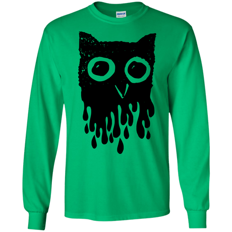 T-Shirts Irish Green / S Dripping Owl Men's Long Sleeve T-Shirt