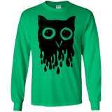 T-Shirts Irish Green / S Dripping Owl Men's Long Sleeve T-Shirt