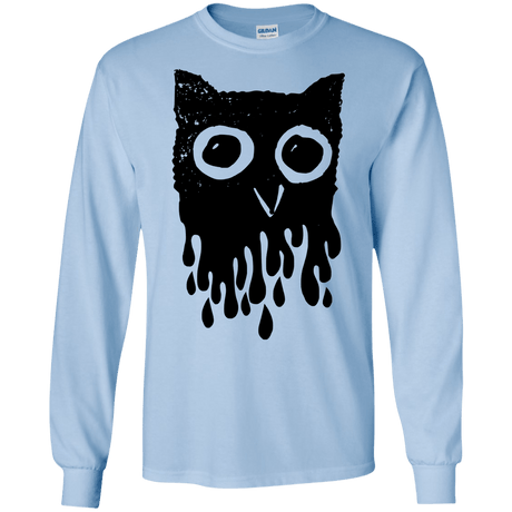 T-Shirts Light Blue / S Dripping Owl Men's Long Sleeve T-Shirt