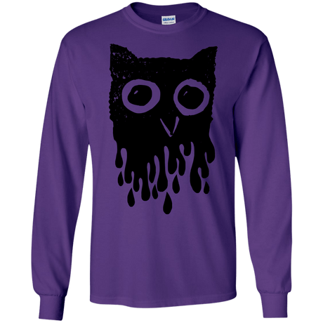 T-Shirts Purple / S Dripping Owl Men's Long Sleeve T-Shirt