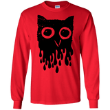 T-Shirts Red / S Dripping Owl Men's Long Sleeve T-Shirt