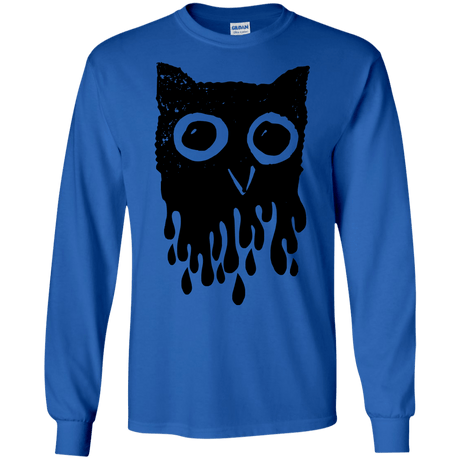 T-Shirts Royal / S Dripping Owl Men's Long Sleeve T-Shirt