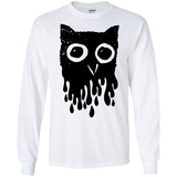 T-Shirts White / S Dripping Owl Men's Long Sleeve T-Shirt