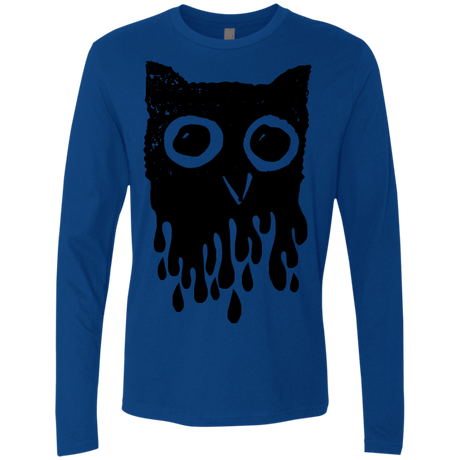 T-Shirts Royal / S Dripping Owl Men's Premium Long Sleeve