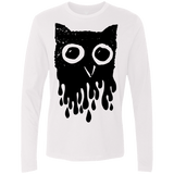 T-Shirts White / S Dripping Owl Men's Premium Long Sleeve