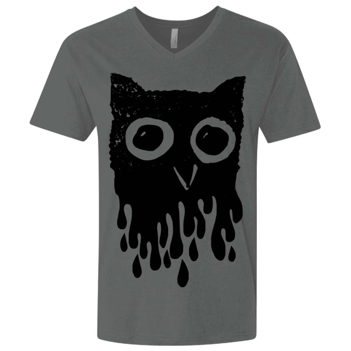 T-Shirts Heavy Metal / X-Small Dripping Owl Men's Premium V-Neck