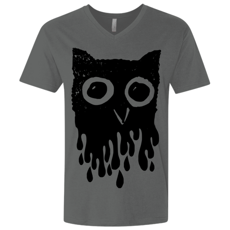 T-Shirts Heavy Metal / X-Small Dripping Owl Men's Premium V-Neck