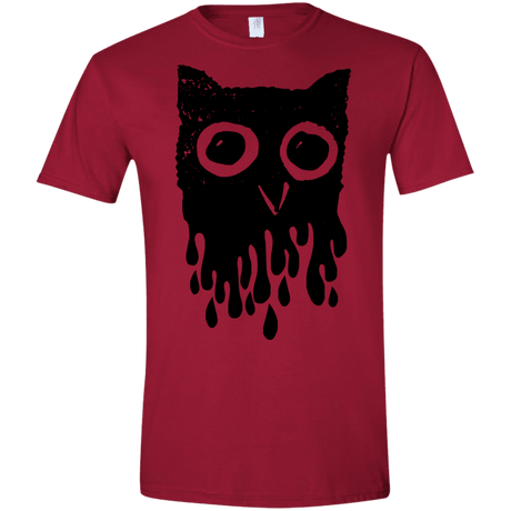 T-Shirts Cardinal Red / S Dripping Owl Men's Semi-Fitted Softstyle