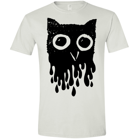 T-Shirts White / X-Small Dripping Owl Men's Semi-Fitted Softstyle