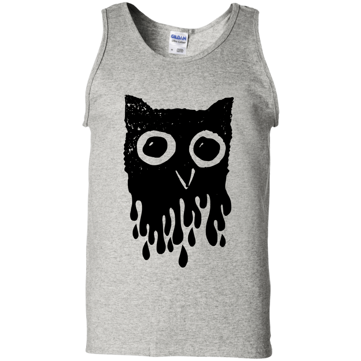 T-Shirts Ash / S Dripping Owl Men's Tank Top