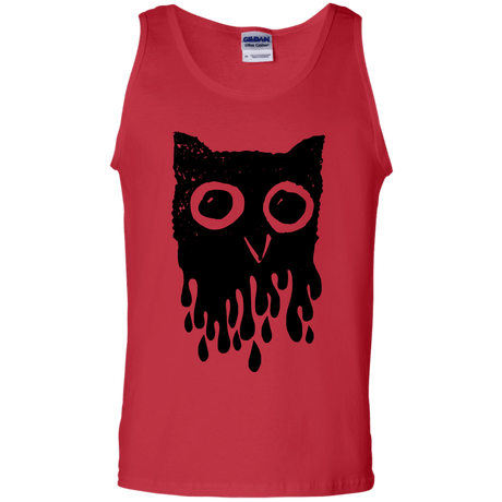 T-Shirts Red / S Dripping Owl Men's Tank Top