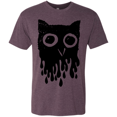 T-Shirts Vintage Purple / S Dripping Owl Men's Triblend T-Shirt