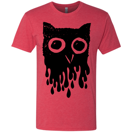 T-Shirts Vintage Red / S Dripping Owl Men's Triblend T-Shirt