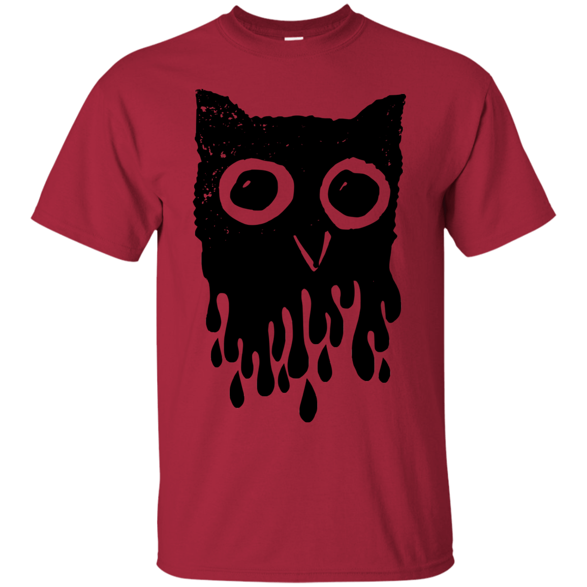 T-Shirts Cardinal / S Dripping Owl T-Shirt